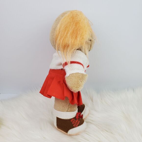 Vtg 1984 Tomy The Get Along Gang Dotty Dog Cheerleader Montgomery Moose Plush - Picture 4 of 10